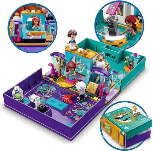 LEGO DISNEY PRINCESS THE LITTLE MERMAID KIT DE CONSTRUCCIÓN DE LIBRO DE CUENTOS CON PRINCESAS DISNEY REGALO PARA NIÑOS - 3
