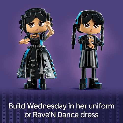LEGO FIGURA WEDNESDAY ADDAMS JUGUETE DE CONSTRUCCIÓN PARA NIÑOS NIÑAS Y NIÑOS A PARTIR DE 10 AÑOS MUÑECA COLECCIONABLE - 4