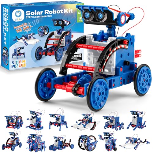 SILLBIRD KIT DE CONSTRUCCIÓN DE ROBOT SOLAR REGALO STEM PARA NIÑOS DE 8 A 12 AÑOS 12 EN 1 JUGUETES ROBÓTICOS EDUCATIVOS - 1