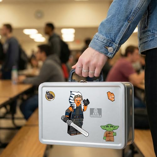 LEGO STAR WARS THE MANDALORIAN STICKER AHSOKA TANO 53767 5 CALCOMANÍAS DE PET TROQUELADAS 1 HOJA PARA BOTELLA DE AGUA LAPTOP - 4