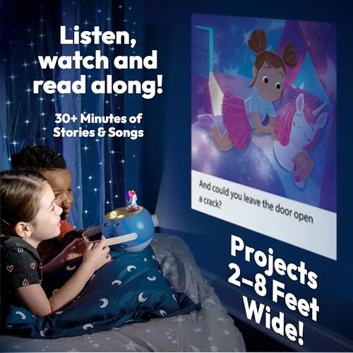 PROYECTOR DE LIBROS PARA NIÑOS 5 UNICORNIO Y 5 HISTORIAS CLÁSICAS DE LECTURA EN VOZ ALTA 10 CANCIONES LUZ NOCTURNA Y MÚSICA - 2