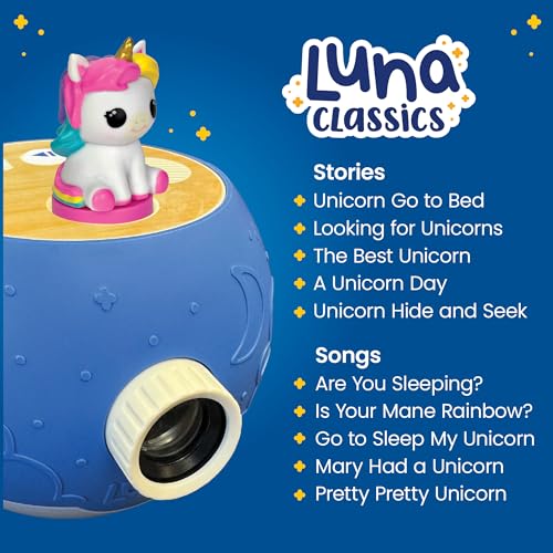 PROYECTOR DE LIBROS PARA NIÑOS 5 UNICORNIO Y 5 HISTORIAS CLÁSICAS DE LECTURA EN VOZ ALTA 10 CANCIONES LUZ NOCTURNA Y MÚSICA - 4
