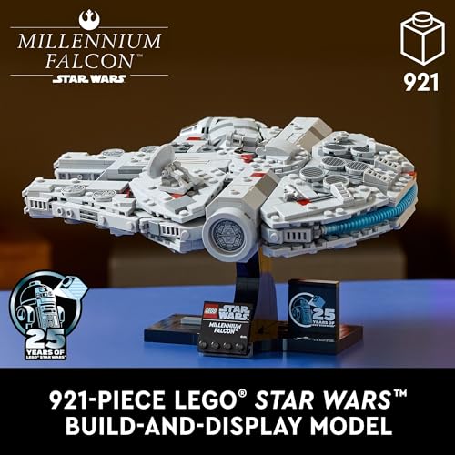 LEGO STAR WARS MILLENNIUM FALCON 25 ANIVERSARIO COLECCIONABLE JUEGO DE CONSTRUCCIÓN DE BRICOLAJE PARA ADULTOS PARA HOMBRES - 2