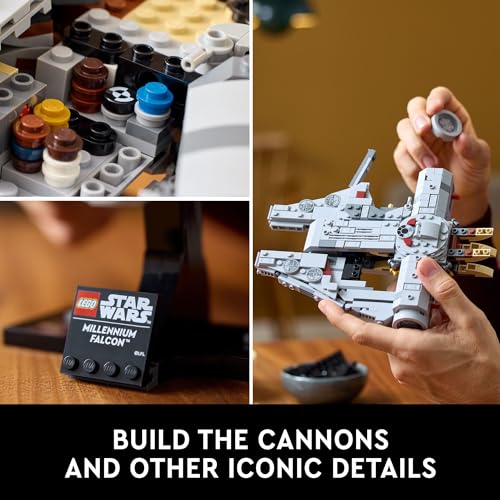 LEGO STAR WARS MILLENNIUM FALCON 25 ANIVERSARIO COLECCIONABLE JUEGO DE CONSTRUCCIÓN DE BRICOLAJE PARA ADULTOS PARA HOMBRES - 3