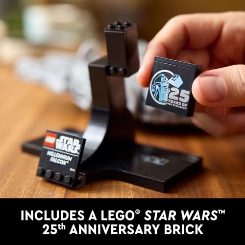 LEGO STAR WARS MILLENNIUM FALCON 25 ANIVERSARIO COLECCIONABLE JUEGO DE CONSTRUCCIÓN DE BRICOLAJE PARA ADULTOS PARA HOMBRES - 4