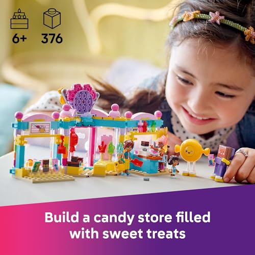 LEGO FRIENDS HEARTLAKE CITY CANDY STORE JUEGO DE CONSTRUCCIÓN DE JUGUETE JUEGO DE SIMULACIÓN PARA NIÑOS NIÑAS Y NIÑOS A PARTIR - 2