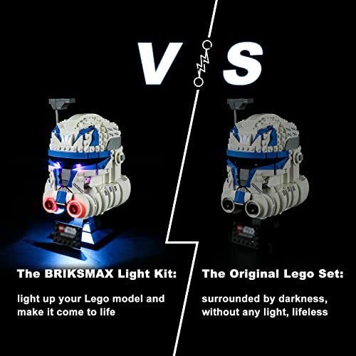 BRIKSMAX KIT DE ILUMINACIÓN LED PARA CASCO LEGO75349 CAPTAIN REX COMPATIBLE CON EL MODELO DE BLOQUES DE CONSTRUCCIÓN DE LEGO - 5