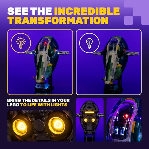 LIGHT MY BRICKS KIT DE LUCES LED PARA LEGO STAR WARS JANGO FETT FIRESPRAY CLASS STARSHIP 75409 ILUMINACIÓN DE PANTALLA - 4