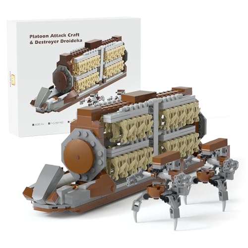 KIT DE CONSTRUCCIÓN DE ATAQUE DE PELOTÓN CLON DEL EJÉRCITO DE BATALLA DE 32 PIEZAS VEHÍCULO PORTADOR DE SOLDADOS DE BATALLA - 1
