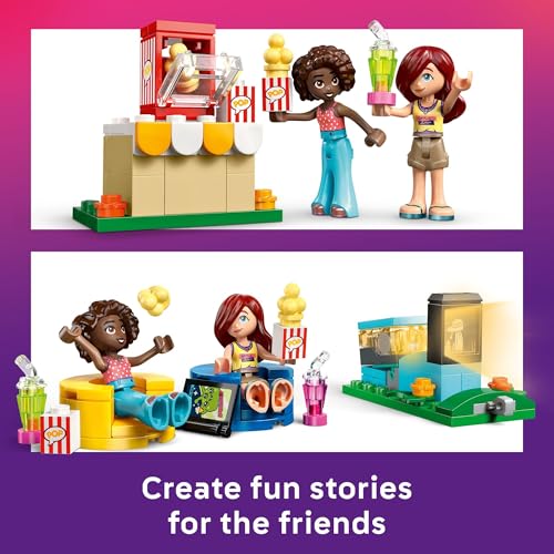 LEGO FRIENDS NOCHE DE PELÍCULA DE AMISTAD JUEGO DE CONSTRUCCIÓN DE ROLES JUEGO DE CONSTRUCCIÓN INTERACTIVO PARA NIÑAS Y NIÑOS - 4