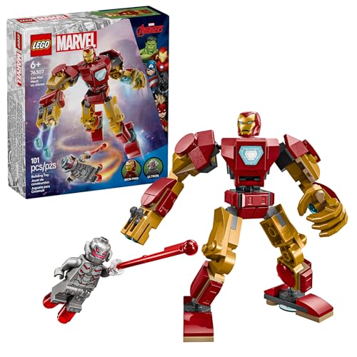 LEGO MARVEL IRON MAN MECH VS ULTRON JUEGO DE JUGUETES DE CONSTRUCCIÓN PARA NIÑOS NIÑOS Y NIÑAS A PARTIR DE 6 AÑOS FIGURA - 1