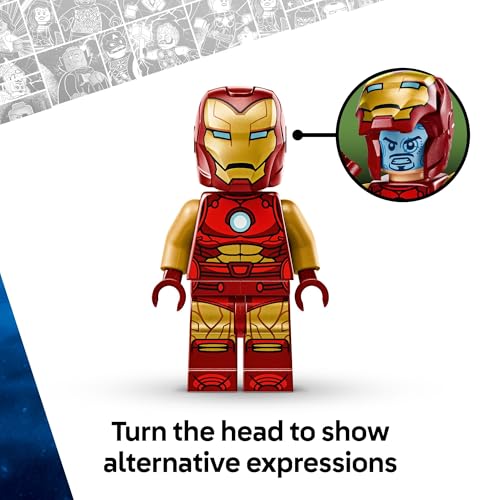LEGO MARVEL IRON MAN MECH VS ULTRON JUEGO DE JUGUETES DE CONSTRUCCIÓN PARA NIÑOS NIÑOS Y NIÑAS A PARTIR DE 6 AÑOS FIGURA - 4