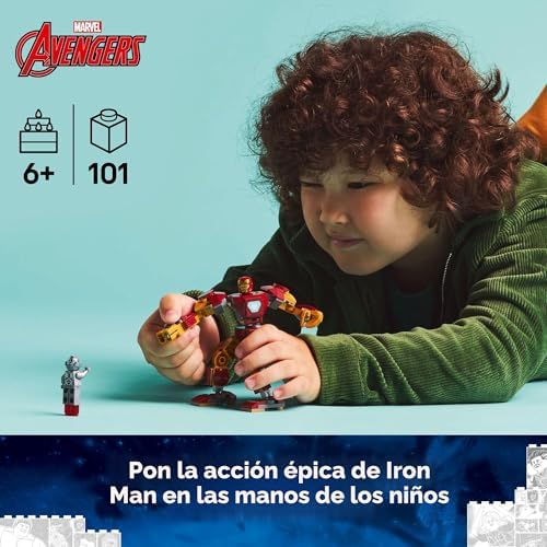 LEGO MARVEL IRON MAN MECH VS. ULTRON - JUEGO DE JUGUETES DE CONSTRUCCIÓN PARA NIÑOS, NIÑOS Y NIÑAS, A PARTIR DE 6 AÑOS, - 7