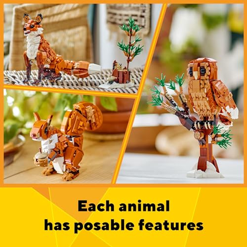 LEGO CREATOR 31154 ANIMALES DEL BOSQUE 3 EN 1 JUGUETES DE CONSTRUCCIÓN PARA NIÑOS NIÑOS Y NIÑAS A PARTIR DE 9 AÑOS CON 3 - 4