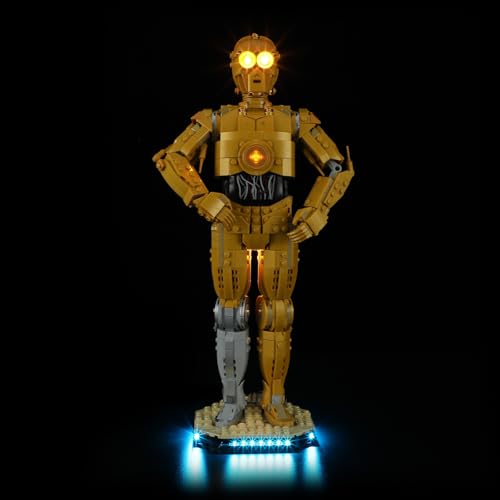 BRIKSMAX KIT DE LUCES PARA LEGO C3PO ILUMINACIÓN LED COMPATIBLE CON LEGO STAR WARS 75398 JUEGO DE CONSTRUCCIÓN NO INCLUIDO LEGO - 1
