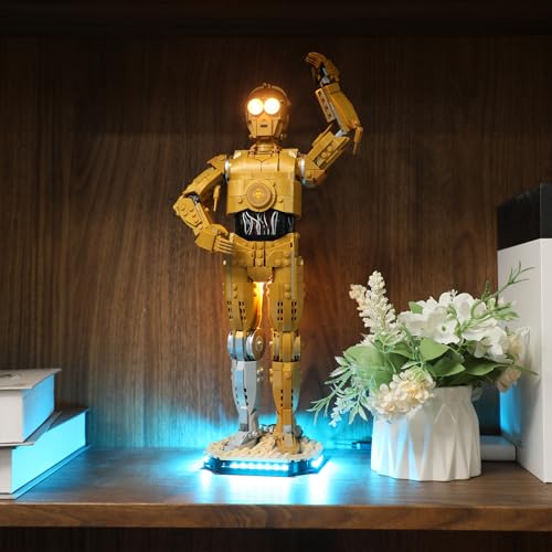 BRIKSMAX KIT DE LUCES PARA LEGO C3PO ILUMINACIÓN LED COMPATIBLE CON LEGO STAR WARS 75398 JUEGO DE CONSTRUCCIÓN NO INCLUIDO LEGO - 2