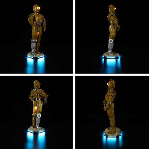 BRIKSMAX KIT DE LUCES PARA LEGO C3PO ILUMINACIÓN LED COMPATIBLE CON LEGO STAR WARS 75398 JUEGO DE CONSTRUCCIÓN NO INCLUIDO LEGO - 4