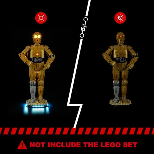 BRIKSMAX KIT DE LUCES PARA LEGO C3PO ILUMINACIÓN LED COMPATIBLE CON LEGO STAR WARS 75398 JUEGO DE CONSTRUCCIÓN NO INCLUIDO LEGO - 5