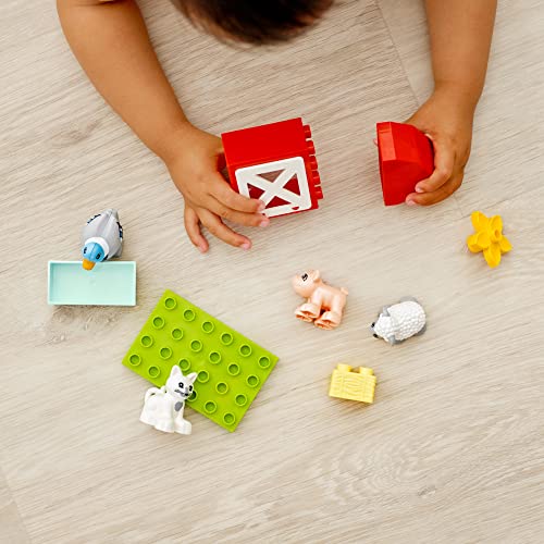 LEGO DUPLO TOWN FARM ANIMAL CARE 10949 JUGUETE PARA NIÑOS PEQUEÑOS NIÑAS Y NIÑOS DE 2 AÑOS MÁS CON FIGURAS DE PATO CERDO OVEJA - 3