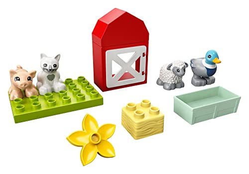 LEGO DUPLO TOWN FARM ANIMAL CARE 10949 JUGUETE PARA NIÑOS PEQUEÑOS NIÑAS Y NIÑOS DE 2 AÑOS MÁS CON FIGURAS DE PATO CERDO OVEJA - 5