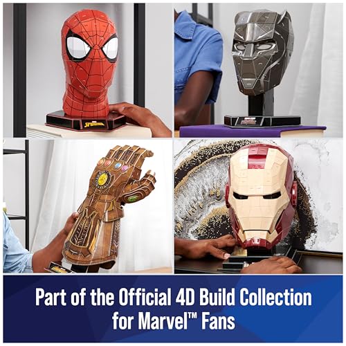 4D BUILD MARVEL MJOLNIR THOR HAMMER KIT DE MODELO DE ROMPECABEZAS 3D CON SOPORTE 87 PIEZAS DECORACIÓN DE ESCRITORIO THOR - 6