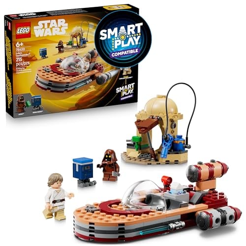 LEGO STAR WARS SMART PLAY LUKES LANDSPEEDER JUGUETE DE CONSTRUCCIÓN PARA JUEGO DE ACCIÓN SET COMPATIBLE CON UNA ETIQUETA - 1
