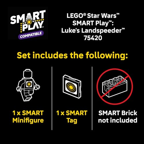 LEGO STAR WARS SMART PLAY LUKES LANDSPEEDER JUGUETE DE CONSTRUCCIÓN PARA JUEGO DE ACCIÓN SET COMPATIBLE CON UNA ETIQUETA - 2