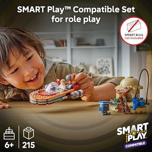 LEGO STAR WARS SMART PLAY LUKES LANDSPEEDER JUGUETE DE CONSTRUCCIÓN PARA JUEGO DE ACCIÓN SET COMPATIBLE CON UNA ETIQUETA - 3