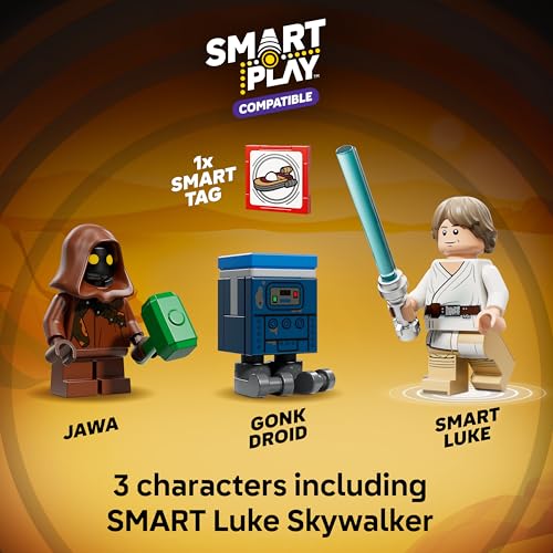 LEGO STAR WARS SMART PLAY LUKES LANDSPEEDER JUGUETE DE CONSTRUCCIÓN PARA JUEGO DE ACCIÓN SET COMPATIBLE CON UNA ETIQUETA - 5