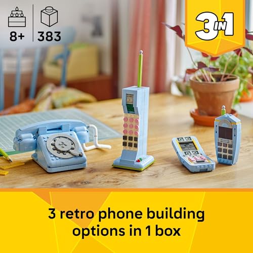 LEGO CREATOR 31174 TELÉFONO RETRO 3 EN 1 PARA NIÑOS DECORACIÓN DEL HOGAR PARA DORMITORIO O HABITACIÓN DE LOS NIÑOS JUGUETE - 2