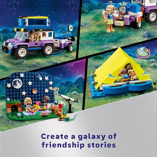 VEHÍCULO DE AVENTURA DE ACAMPADA Y OBSERVACIÓN DE ESTRELLAS LEGO FRIENDS INCLUYE 2 MINI MUÑECAS REMOLQUE DE CAMPING JUGUETES - 3