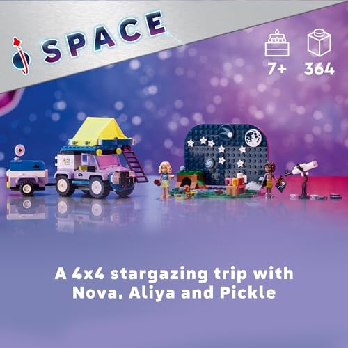 VEHÍCULO DE AVENTURA DE ACAMPADA Y OBSERVACIÓN DE ESTRELLAS LEGO FRIENDS INCLUYE 2 MINI MUÑECAS REMOLQUE DE CAMPING JUGUETES - 5