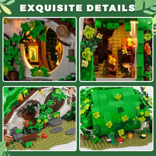 JUEGO DE CONSTRUCCIÓN INSPIRADO EN LA PELÍCULA PARA ADULTOS 1088 PIEZAS COLECCIONABLES DE CASA DE CAMPO CON PUERTAS Y PANELES - 3