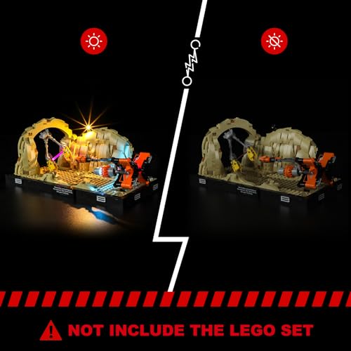 BRIKSMAX KIT DE ILUMINACIÓN LED PARA LEGO75380 MOS ESPA PODRACE DIORAMA COMPATIBLE CON LEGO STAR WARS BUILDING SET NO INCLUYE - 5