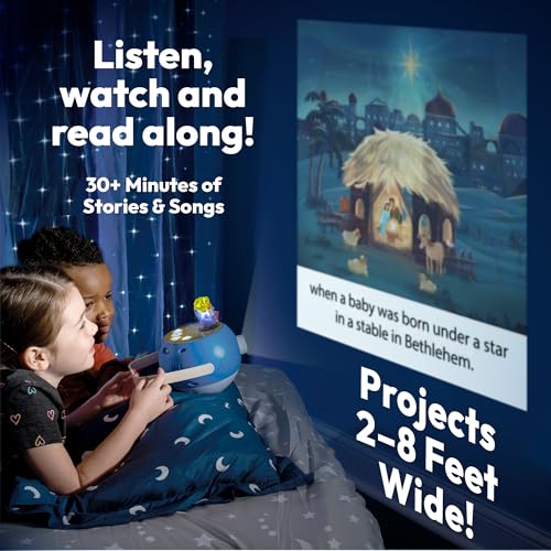 PROYECTOR DE LIBROS PARA NIÑOS 6 BIBLIAS 5 CUENTOS CLÁSICOS DE LECTURA EN VOZ ALTA 10 CANCIONES LUZ NOCTURNA MÚSICA TRANQUILA - 2