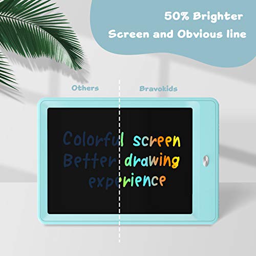 BRAVOKIDS JUGUETES PARA NIÑAS Y NIÑOS DE 3 A 6 AÑOS TABLETA DE ESCRITURA LCD TABLERO DE DIBUJO DE 10 PULGADAS ALMOHADILLAS - 4