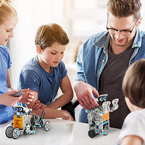 SILLBIRD STEM CIENCIA TECNOLOGÍA INGENIERÍA Y MATEMÁTICAS 12 EN 1 ROBOT DE JUGUETE SOLAR DIDÁCTICO 190 PIEZAS DE BRICOLAJE KIT - 6