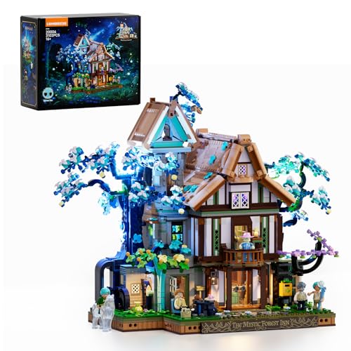 LUMIBRICKS SYLVANINN TREEHOUSE LIGHTING JUEGO DE LADRILLOS DE CONSTRUCCIÓN 3120 PIEZAS COLECCIÓN DE CABAÑA DE HOTEL ELFO JUEGO - 1