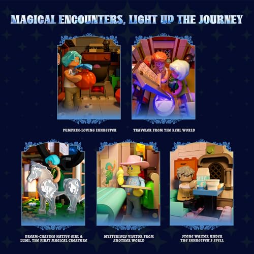 LUMIBRICKS SYLVANINN TREEHOUSE LIGHTING JUEGO DE LADRILLOS DE CONSTRUCCIÓN 3120 PIEZAS COLECCIÓN DE CABAÑA DE HOTEL ELFO JUEGO - 4