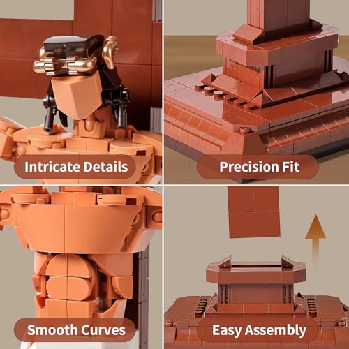 JESUS CRUCIFIXION BUILDING SET 588 PCS CHRISTIAN CROSS COLLECTIBLE MODEL KIT COMPATIBLE WITH LEGO RELIGIOUS FAITHBASED DECOR FOR - 4