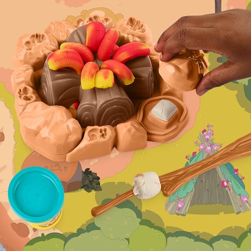 PLAYDOH BLUEY GOES CAMPING JUEGO DE CAMPAMENTO CON HERRAMIENTAS TEMÁTICAS DE FOGATA JUGUETES DE ARTES Y MANUALIDADES PARA NIÑAS - 5