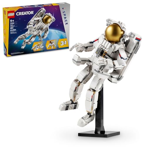 LEGO CREATOR 3 EN 1 JUGUETE DE ASTRONAUTA ESPACIAL SET DE CONSTRUCCIÓN QUE SE TRANSFORMA DE FIGURA DE ASTRONAUTA A PERRO A JET - 1
