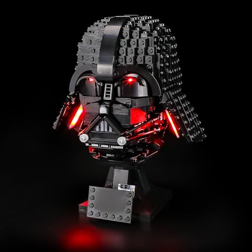 BRIKSMAX KIT DE LUCES 20 COMPATIBLE CON LEGO STAR WARS DARTH VADER HELMET 75304 INTERRUPTOR DE SENSOR DE ONDA MANUAL KITS - 1