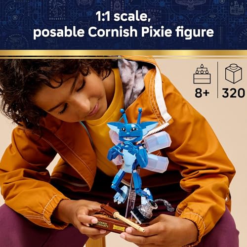 LEGO HARRY POTTER CORNISH PIXIE JUGUETE DE CONSTRUCCIÓN PARA NIÑAS Y NIÑOS ESTANTE DE LIBROS O DECORACIÓN DE DORMITORIO - 2