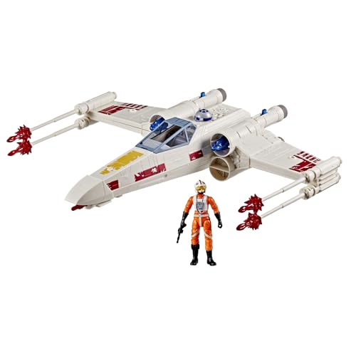 STAR WARS EPIC WORLD OF ACTION LUKE SKYWALKERS FORCE STRIKE XWING FIGURA DE ACCIÓN Y VEHÍCULO A ESCALA DE 4 PULGADAS JUGUETES - 1