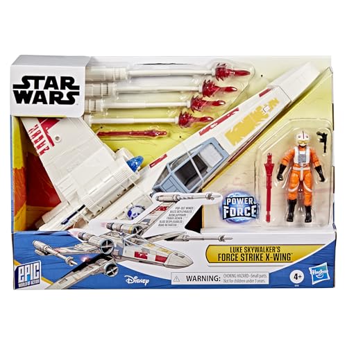 STAR WARS EPIC WORLD OF ACTION LUKE SKYWALKERS FORCE STRIKE XWING FIGURA DE ACCIÓN Y VEHÍCULO A ESCALA DE 4 PULGADAS JUGUETES - 2