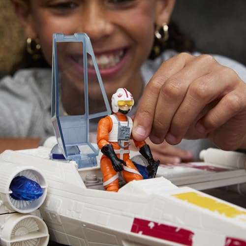 STAR WARS EPIC WORLD OF ACTION LUKE SKYWALKERS FORCE STRIKE XWING FIGURA DE ACCIÓN Y VEHÍCULO A ESCALA DE 4 PULGADAS JUGUETES - 4