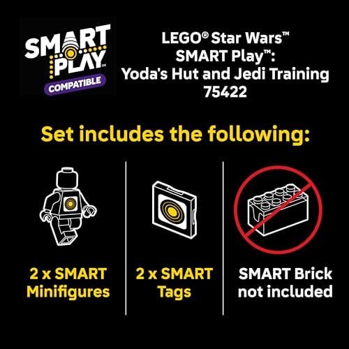 LEGO STAR WARS SMART PLAY YODAS HUT AND JEDI TRAINING JUGUETE DE CONSTRUCCIÓN PARA JUEGOS DE ROL SET COMPATIBLE CON 2 ETIQUETAS - 2