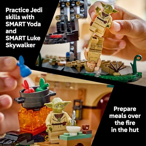 LEGO STAR WARS SMART PLAY YODAS HUT AND JEDI TRAINING JUGUETE DE CONSTRUCCIÓN PARA JUEGOS DE ROL SET COMPATIBLE CON 2 ETIQUETAS - 4
