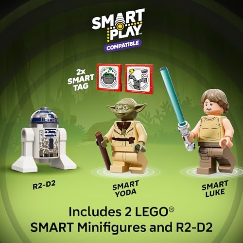 LEGO STAR WARS SMART PLAY YODAS HUT AND JEDI TRAINING JUGUETE DE CONSTRUCCIÓN PARA JUEGOS DE ROL SET COMPATIBLE CON 2 ETIQUETAS - 5